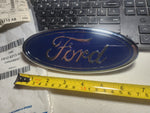 Ford Oval Emblem 7" x 2.75 - Chrome & Blue Enamel - F81Z-8213-AB