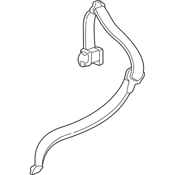 Ford Seat Belt Lap Shoulder Belt, Retractor Assembly 2005-2007 Ford Freestyle - 6F9Z 74611B69 CA