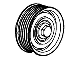 Ford 3.0L Drive Belt Idler Pulley- 2005-2007 Ford Escape, Mercury Mariner- 5L8Z 6C348 A