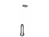 Ford Door Hinge Pin- 1990-1993 Ford Mustang- D9ZZ 6643030 AA
