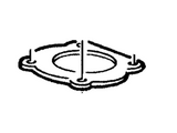 Ford Upper Intake Manifold Gasket ( 8 Cyl 4.6L )- 1991-2002 Ford Crown Victoria, Thunderbird, Lincoln Town Car, Mercury Cougar, Grand Marquis- F1AZ 9H486 A