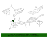 Ford 4.0L V6 Engine Catalytic Converter Gasket- 1995-2000 Ford Explorer, Ranger- F57Z 5B266 A