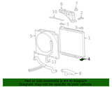 Ford 6.8L/5.4L Radiator Lower Insulator- 1999-2004 Ford Super Duty Trucks- F7UZ 8124 AA