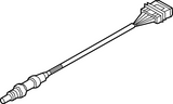 Ford 5.8L, 7.5L Oxygen Sensor Assembly - 1996-1999 Ford Bronco, Econoline Vans, F-150, F-250, F-350- F85Z 9G444 CA