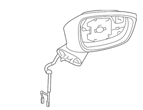 Ford Mustang Mirror (Right Side Power) 1987-1993 - Original Ford Factory - E8ZZ 17682 A