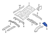 Ford Floor Side Rail Bracket - 1997-2017 Ford Excursion, Expedition, Navigator - F75Z 78107A18 AA