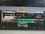 Ford F550 Emblem - Chrome & Black 9.25 x2-3/8's  5C3Z-16720-RA