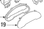 Instrument Panel Glass - Ford 1993-1997 Probe - F32Z 10887 A