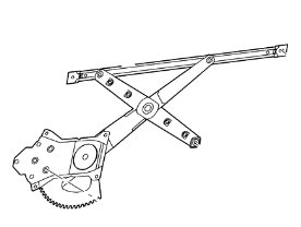 Window Regulator Assembly, Left - 1996-2002 Ford Explorer, Mountaineer - F67Z 7823209 AA