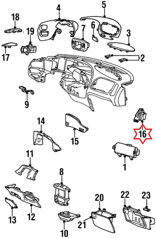 (Free Shipping) Air Outlet Vent Outlet Center (Prairie Tan) - Lincoln Navigator (F85Z 19893 AAC)