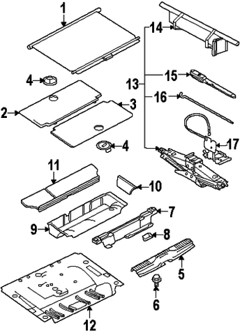 Floor Jack Bracket - Ford 2006-2010 Explorer - 8L2Z 17A056 A